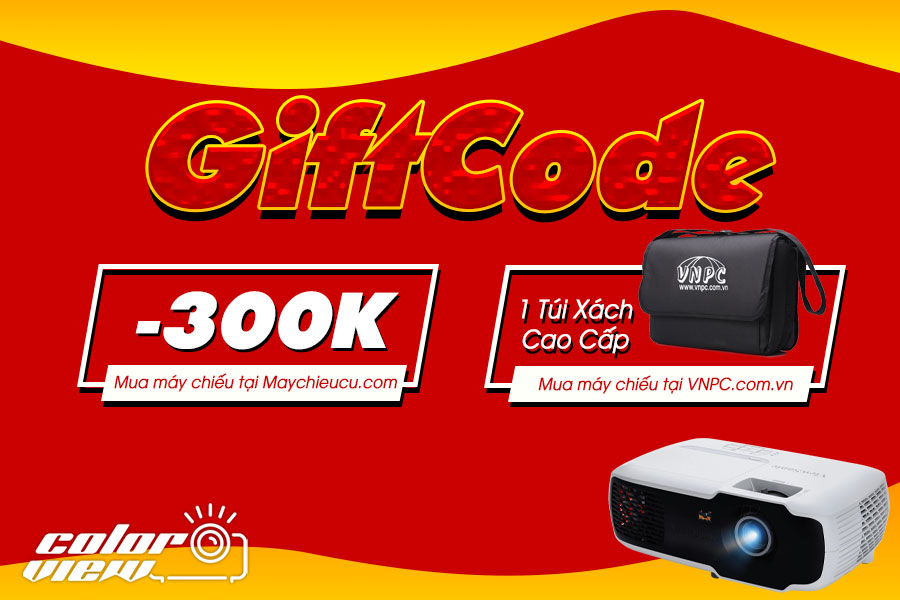 GiftCode giảm giá và quà tặng khi mua máy chiếu tại VNPC